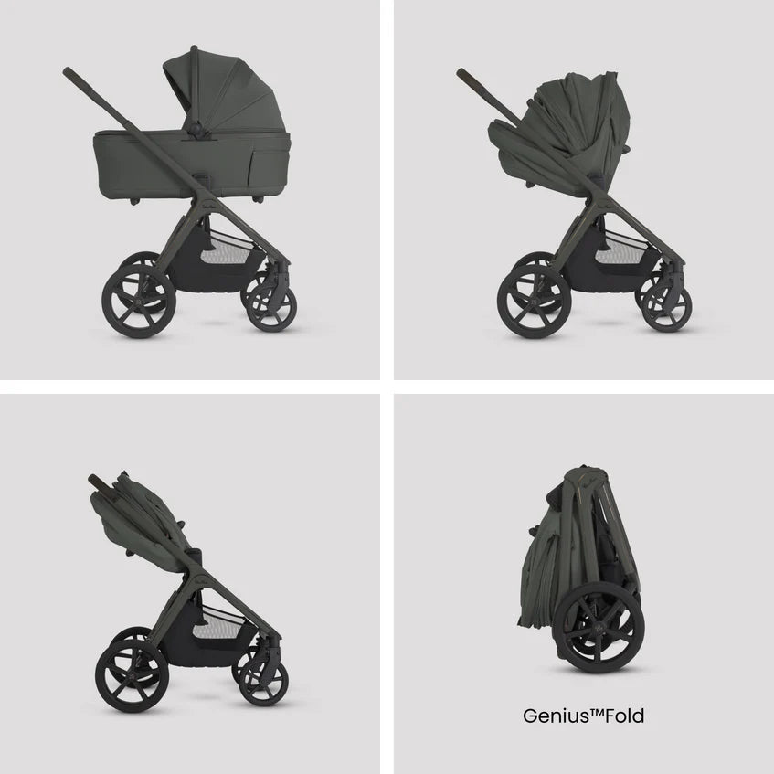 Silver Cross Cove 2 Pewter Travel System Ultimate 360 Infant Carrier Bundle 10 piece