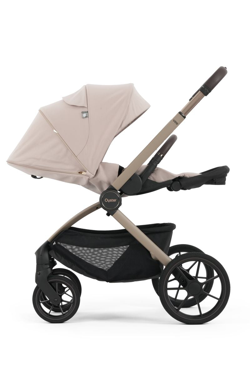 Oyster Vee Travel System with Oyster 360 Car Seat - Vanilla