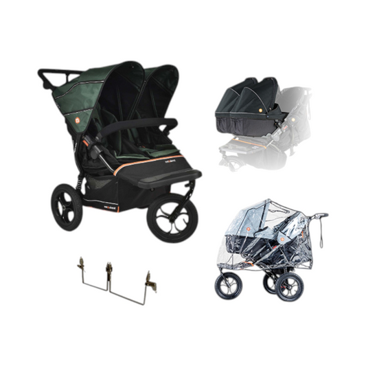 Out n About Double Nipper V6 Sycamore Green Twin Bundle