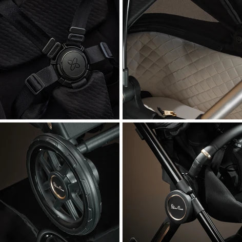 Silver Cross Reef 2 SPECIAL EDITION Espresso Travel System Ultimate 360 Iconic Black Infant Carrier Bundle