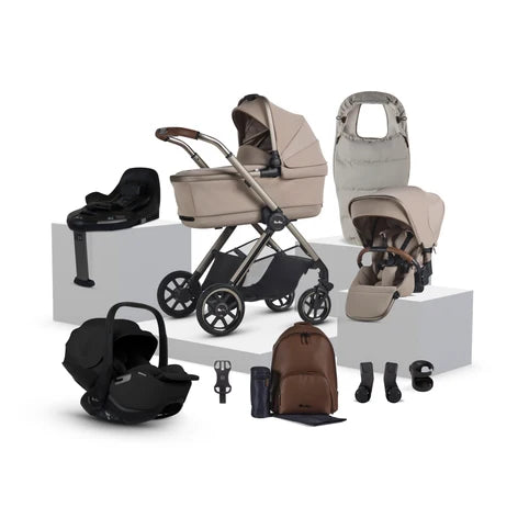 Silver Cross Reef 2 SPECIAL EDITION Frappe Travel System Ultimate 360 Iconic Black Infant Carrier Bundle