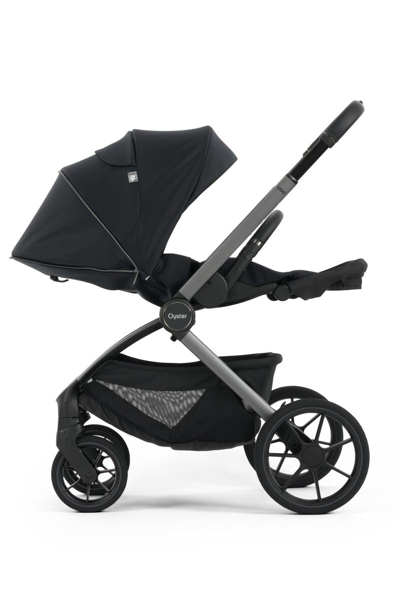 Oyster Vee Travel System with Oyster 360 Car Seat - Liquorice