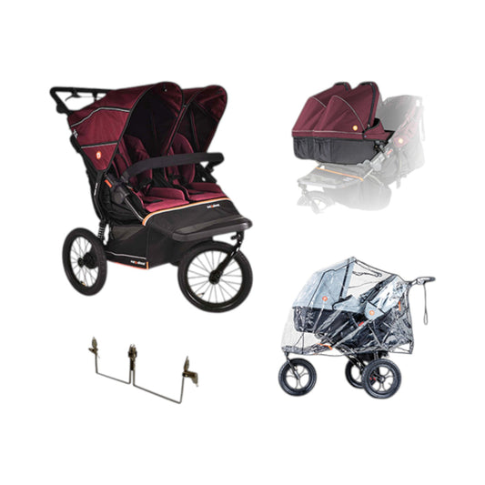 Out n About Double Nipper V6 PLUS Brambleberry Red Twin Bundle