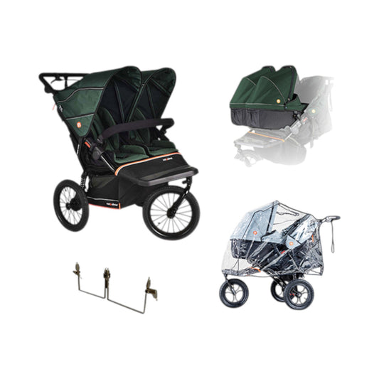 Out n About Double Nipper V6 PLUS Sycamore Green Twin Bundle
