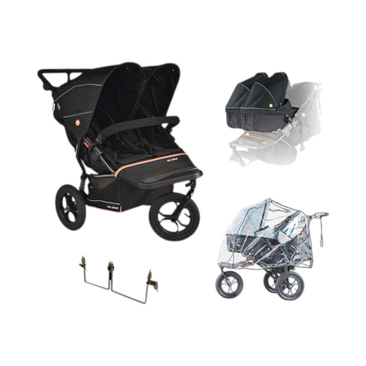 Out n About Double Nipper V6 Black Twin Bundle