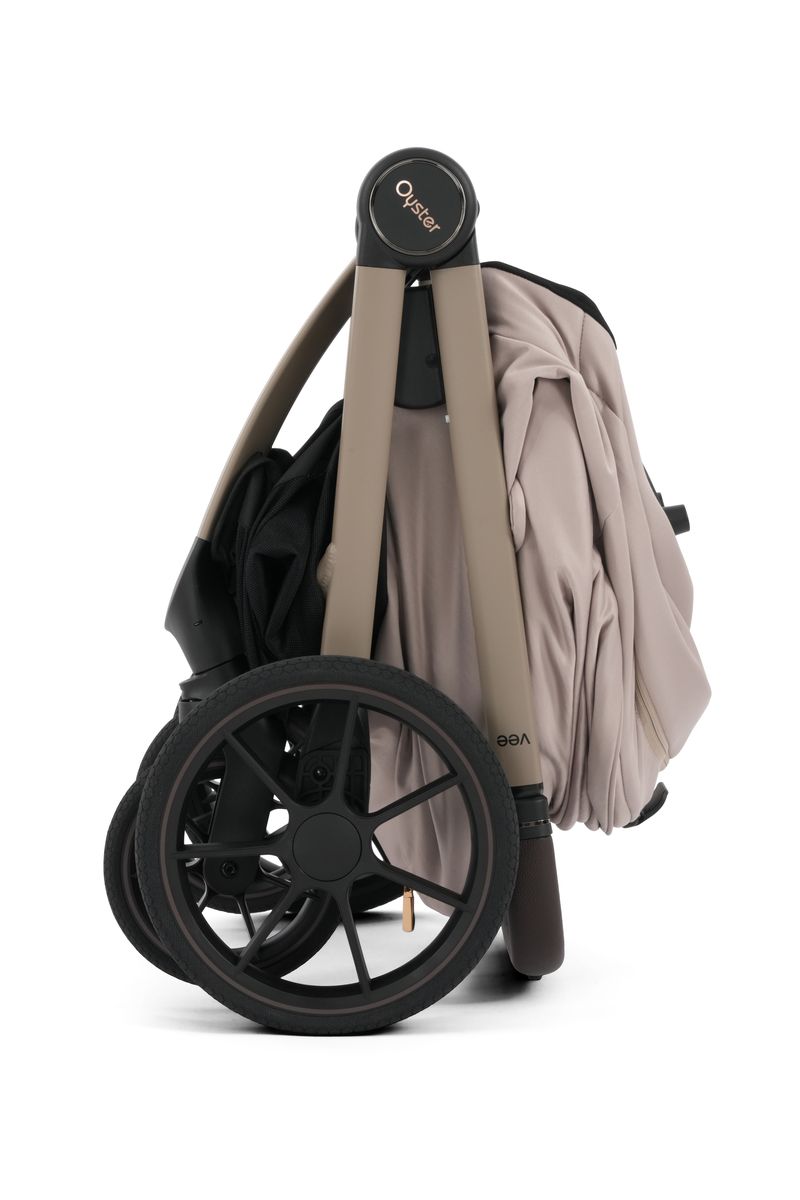 Oyster Vee Travel System with Oyster 360 Car Seat - Vanilla