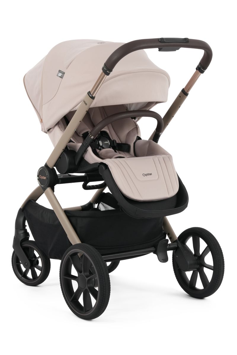 Oyster Vee Travel System with Oyster 360 Car Seat - Vanilla