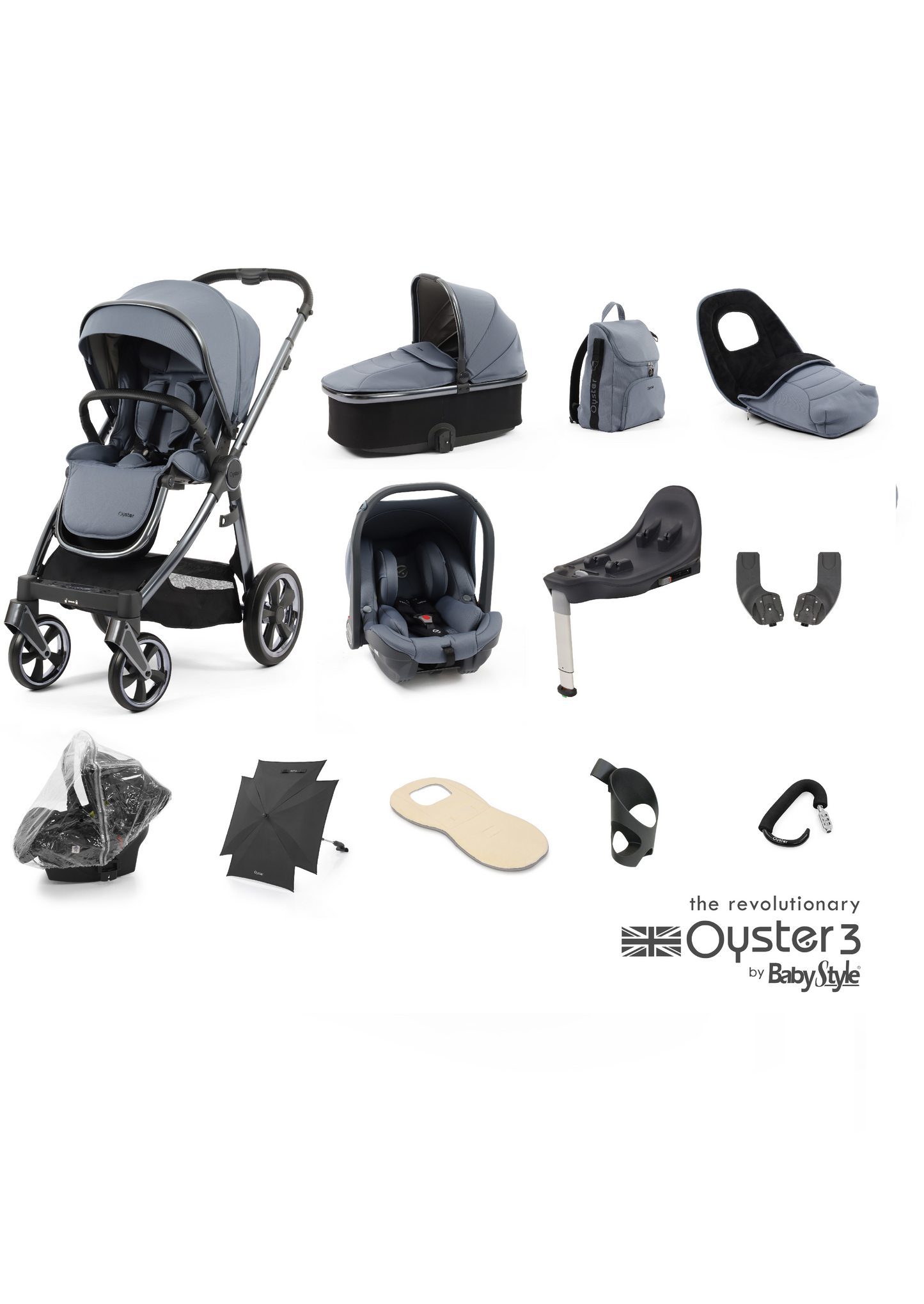 Oyster 3 Dream Blue Travel System