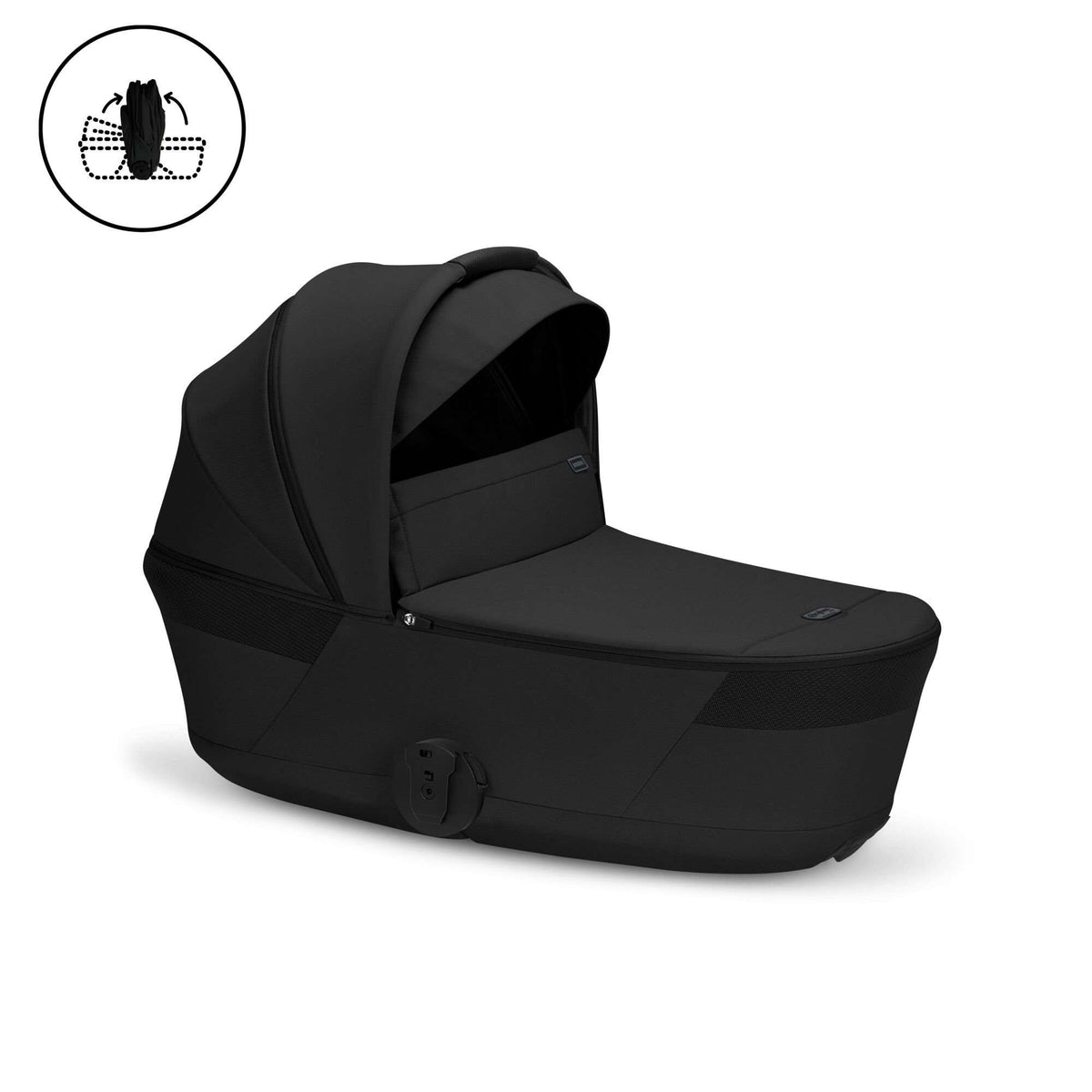 Cybex Balios + Fold Cot  Moon Black Bundle