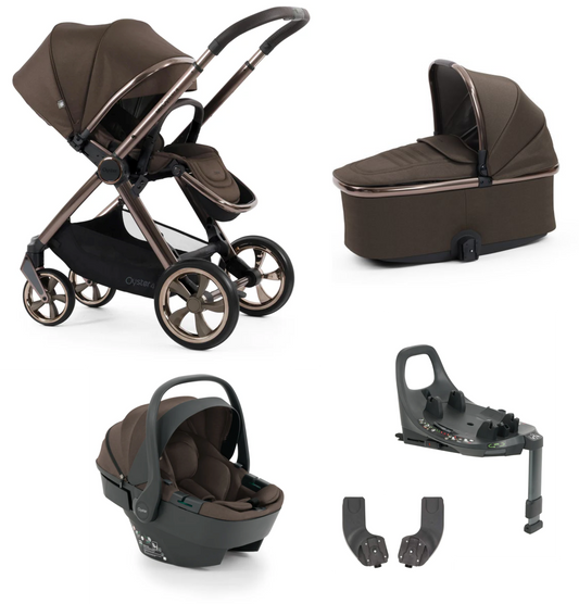 Oyster 4 Chocolate Velvet Travel System Essential Bundle