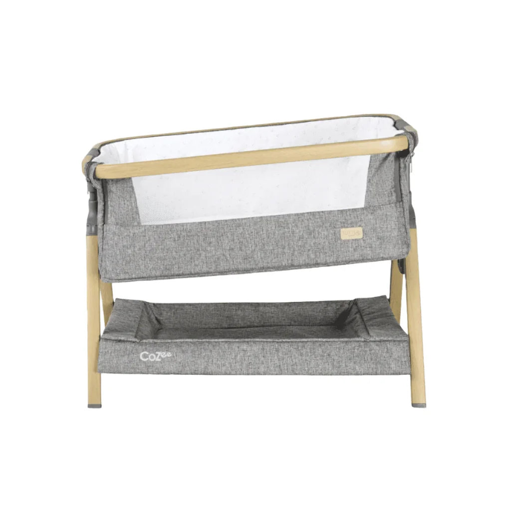 Tutti Bambini Cozee Mini Me Play Crib Oak/Charcoal