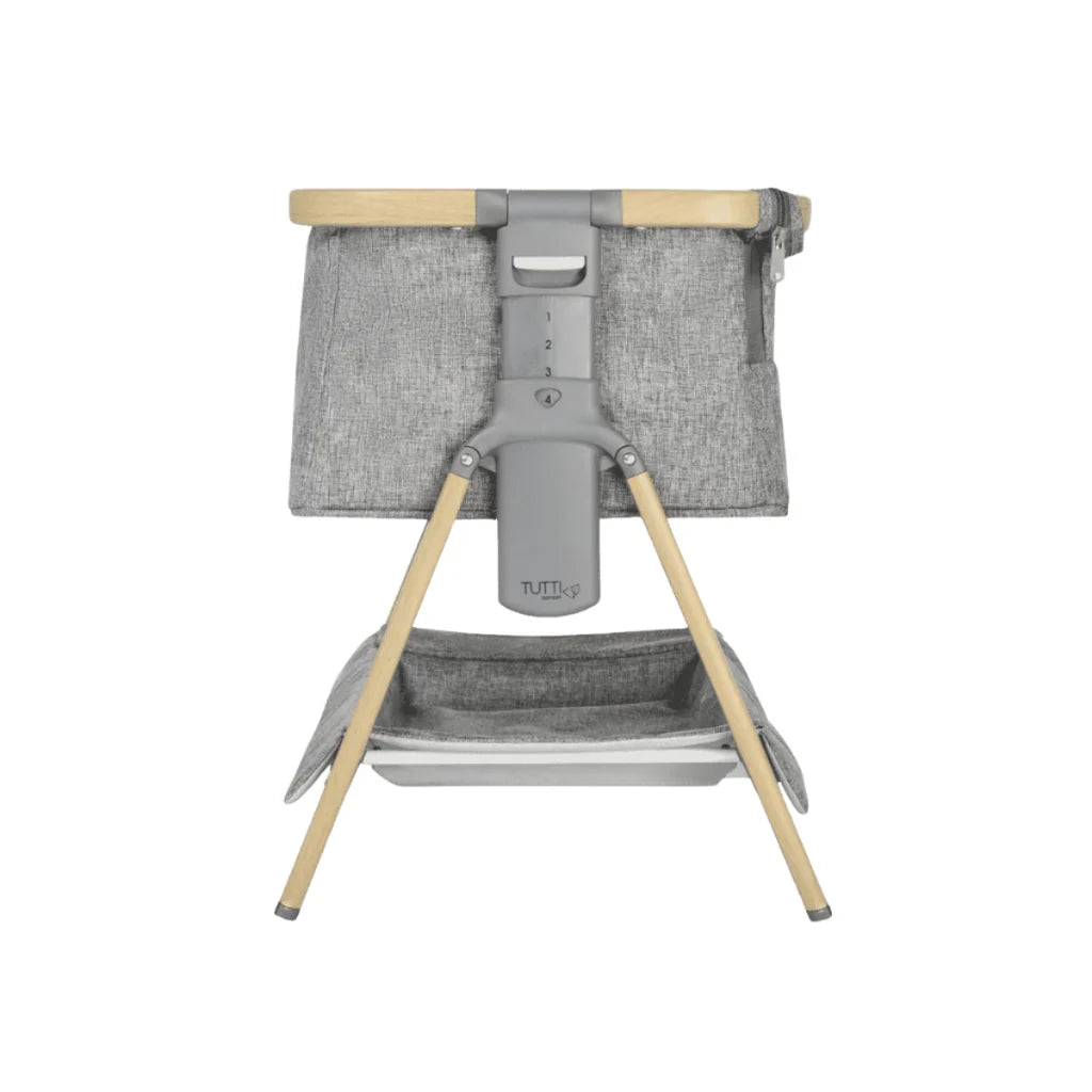 Tutti Bambini Cozee Mini Me Play Crib Oak/Charcoal