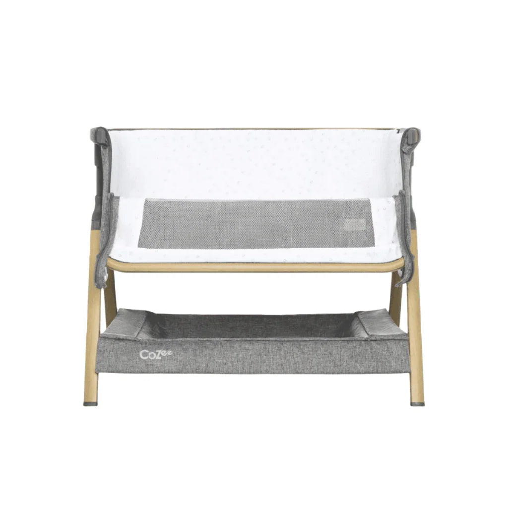 Tutti Bambini Cozee Mini Me Play Crib Oak/Charcoal