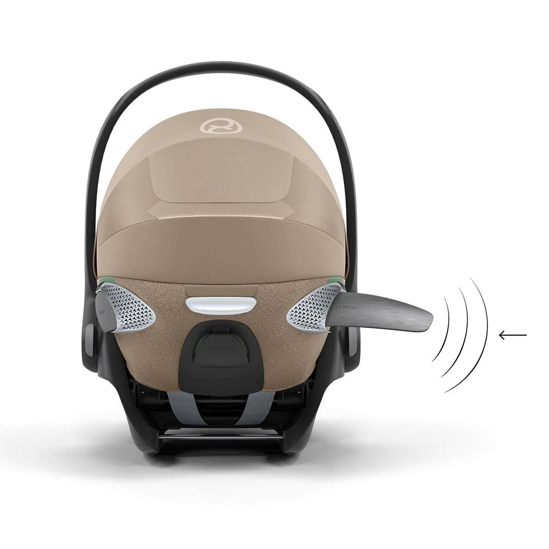Cybex Cloud T Cozy Beige i-Size Plus Rotating Baby Car Seat and Base