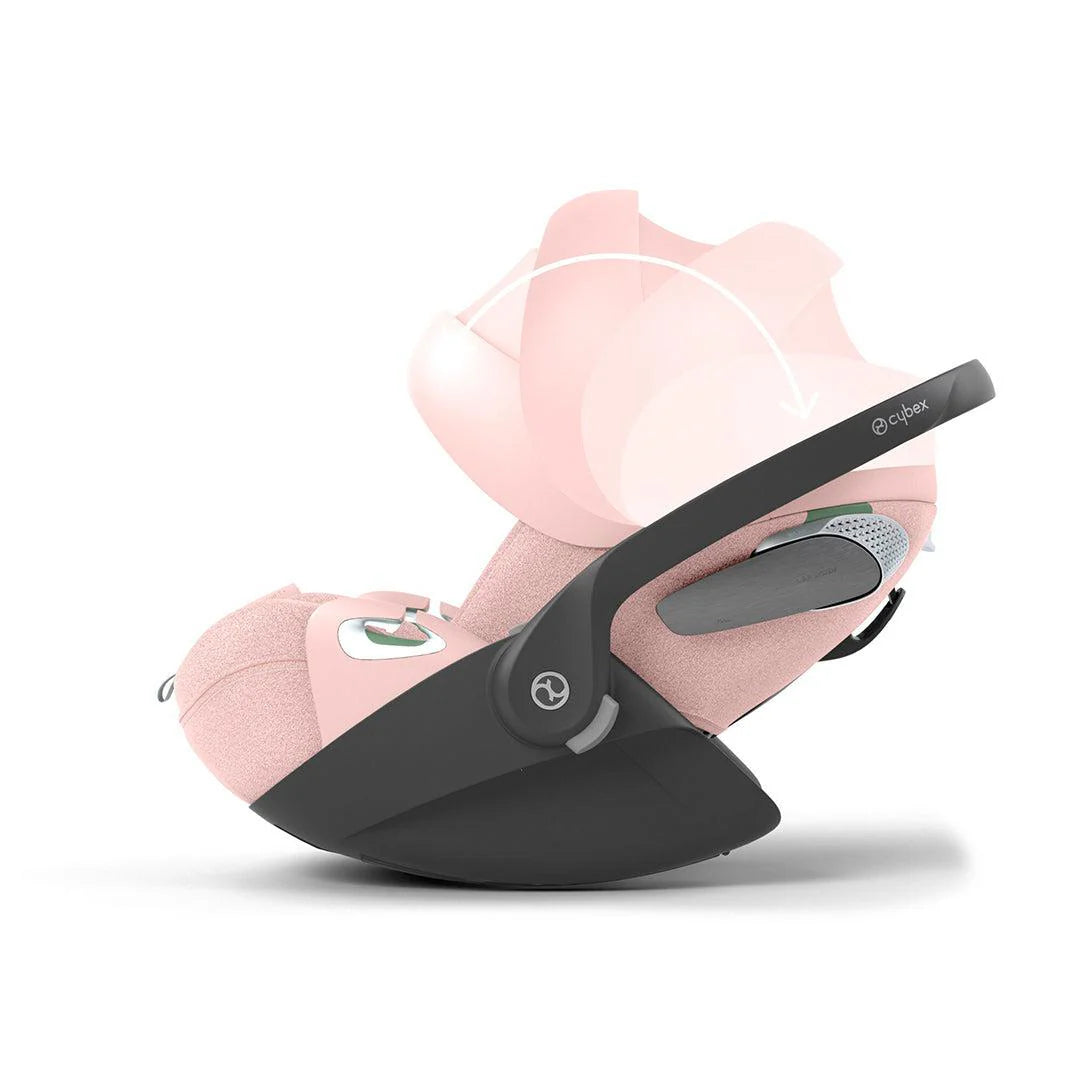 Cybex Cloud T Peach Pink i-Size Plus Rotating Baby Car Seat and Base