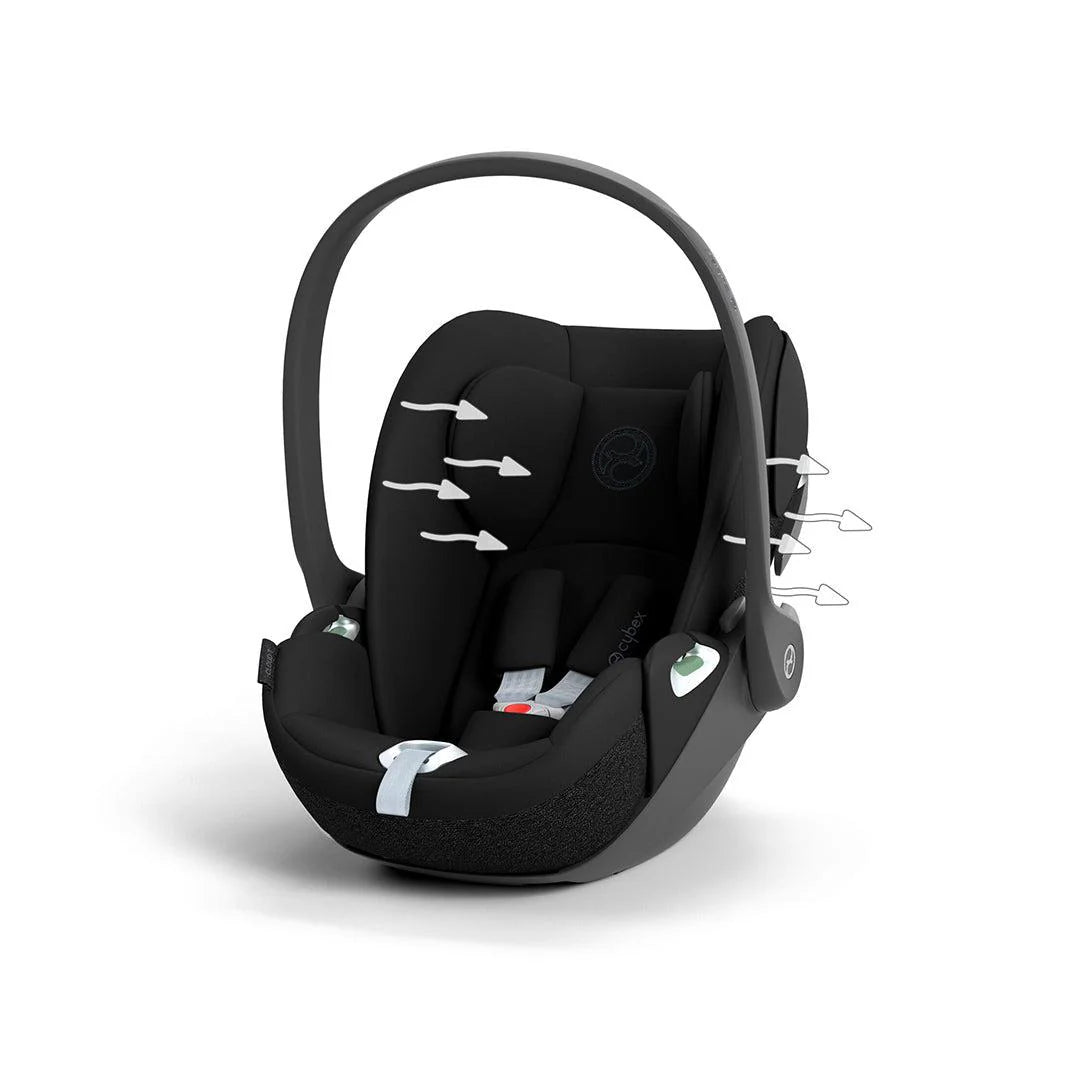 Cybex Cloud T Black i-Size Rotating Baby Car Seat and Base