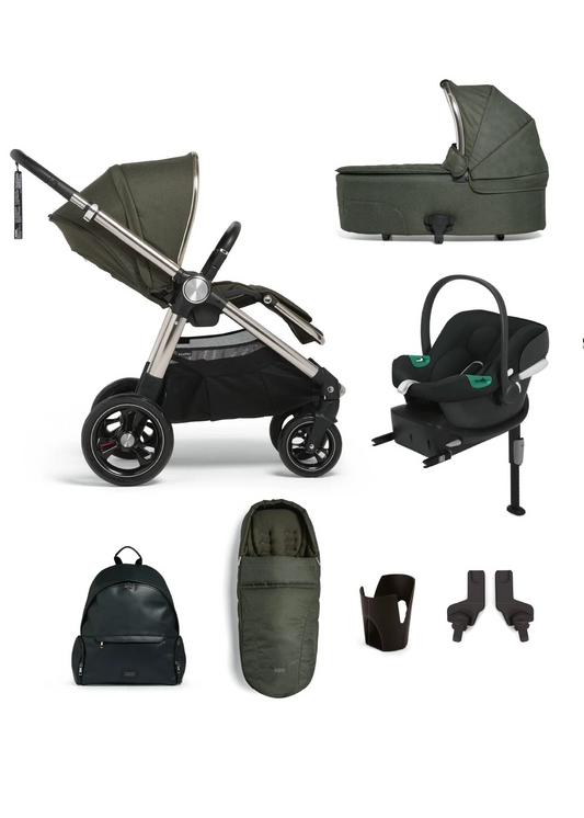 Mamas and Papas Ocarro Hunter Green Essentials Bundle