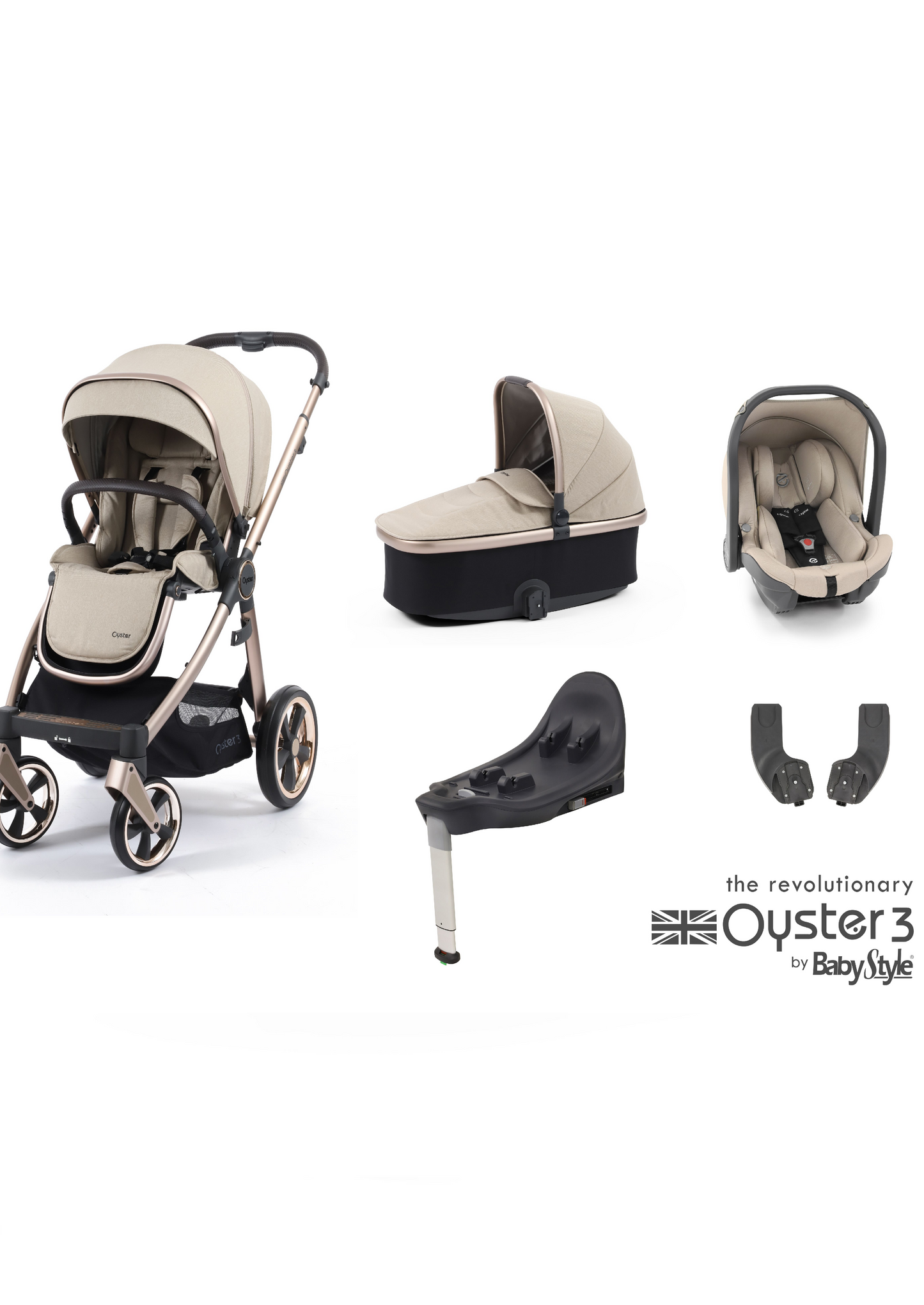 Oyster 3 Creme Brulee Travel System