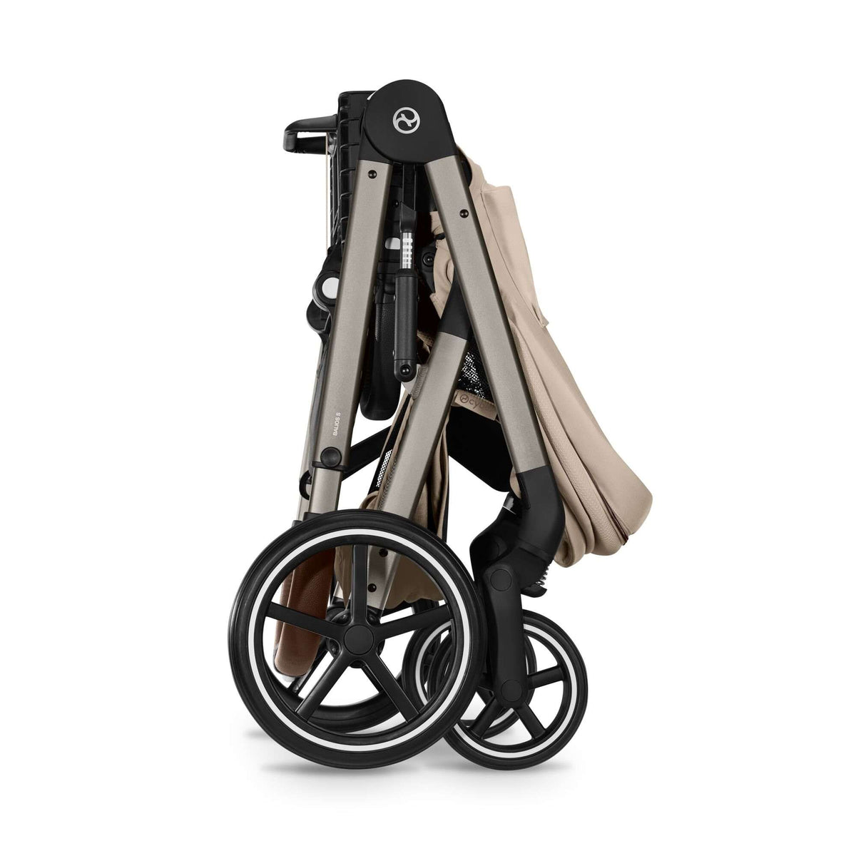 Cybex Balios + Fold Cot Almond Beige Bundle