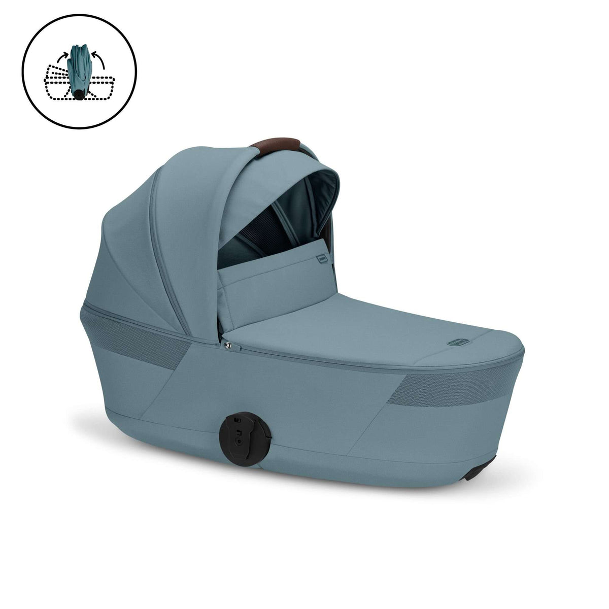 Cybex Balios + Fold Cot Stormy Blue Bundle