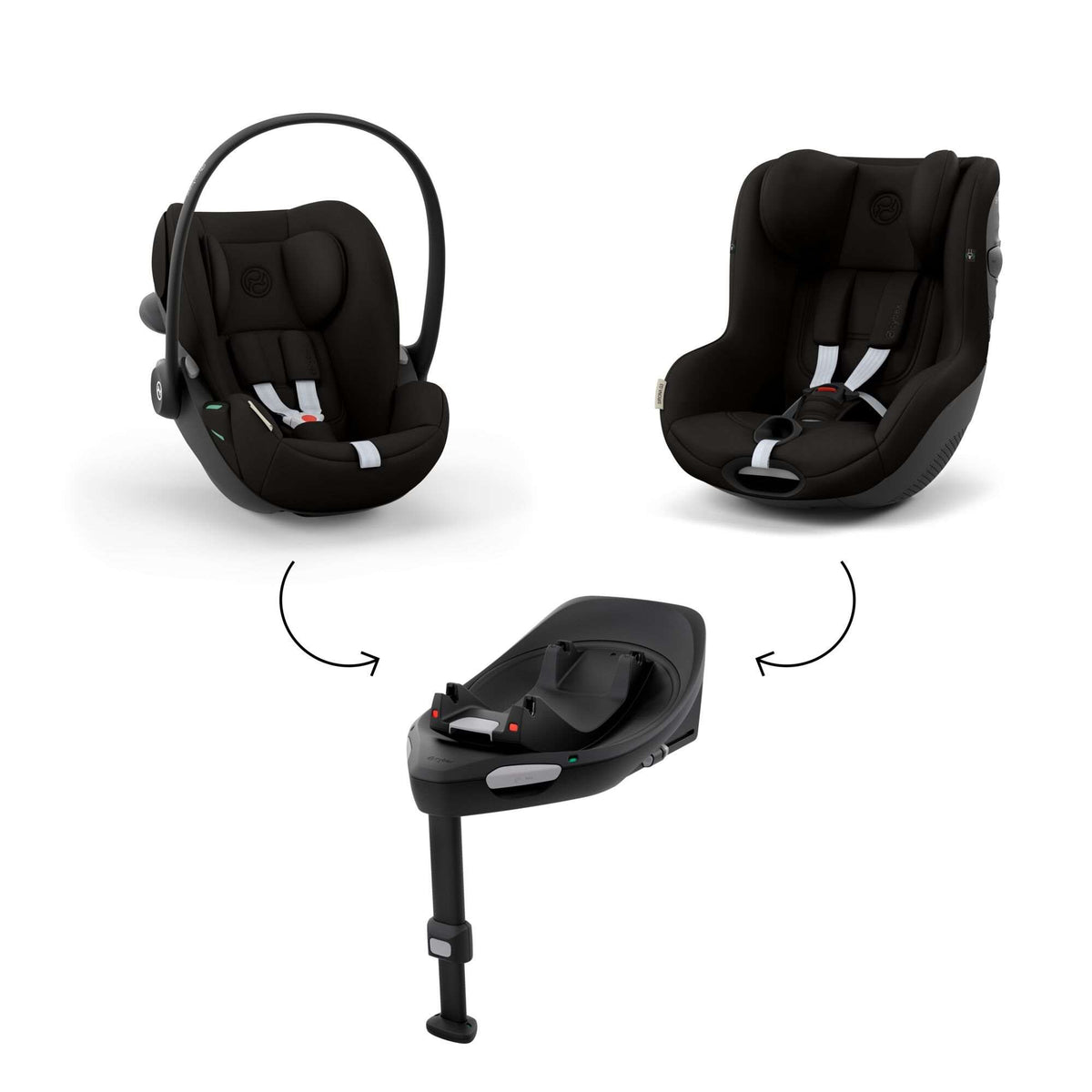 Cybex Cloud G3 Stone Grey i-Size PLUS Rotating Baby Car Seat and Base