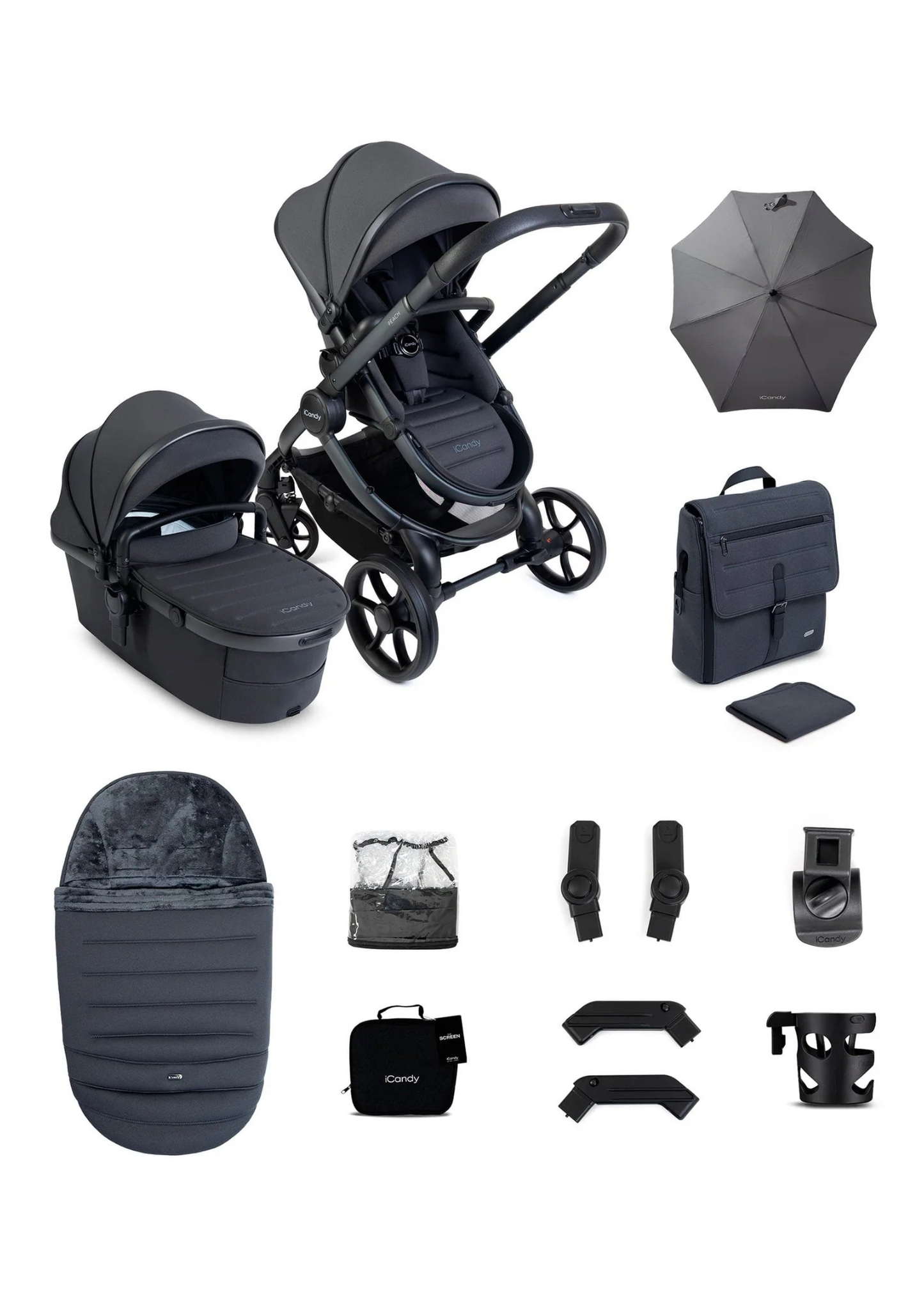 iCandy Peach 8 Complete Bundle - Grey