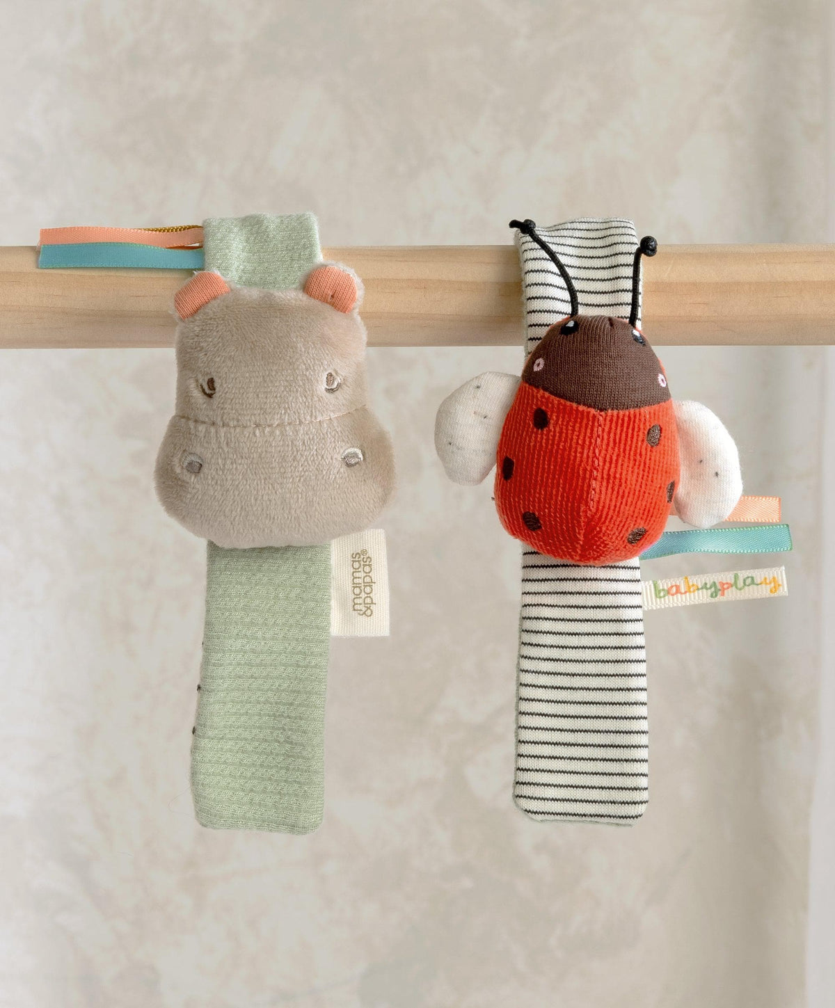 Mamas and Papas Wrist Rattle Hippo