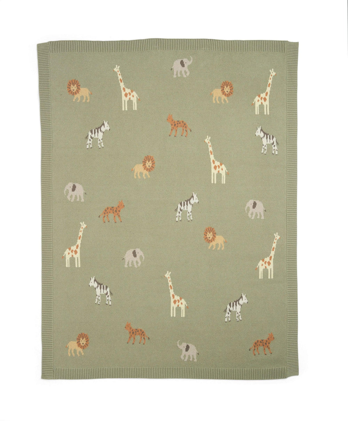 Mamas and Papas Knitted Blanket - Safari Sage