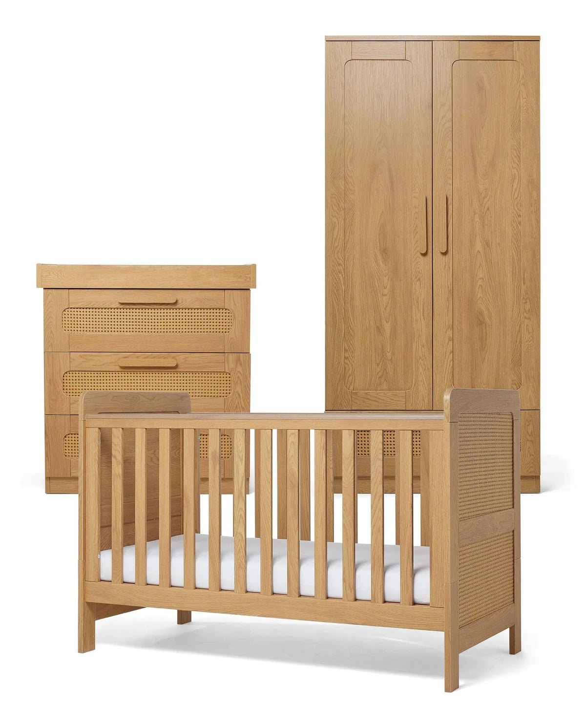 Mamas and Papas Esna Cotbed, Dresser and Wardrobe