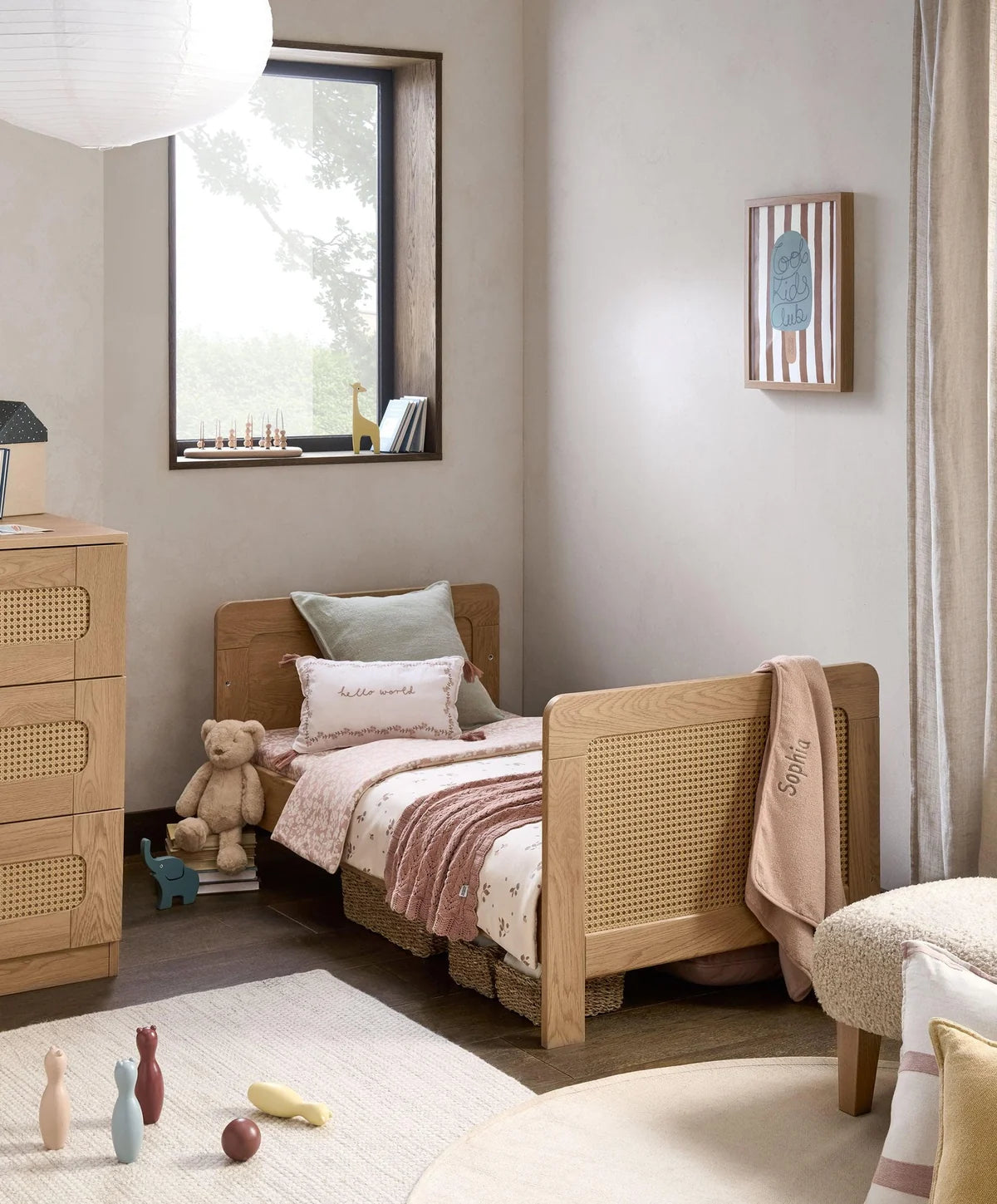 Mamas and Papas Esna Cotbed, Dresser and Wardrobe