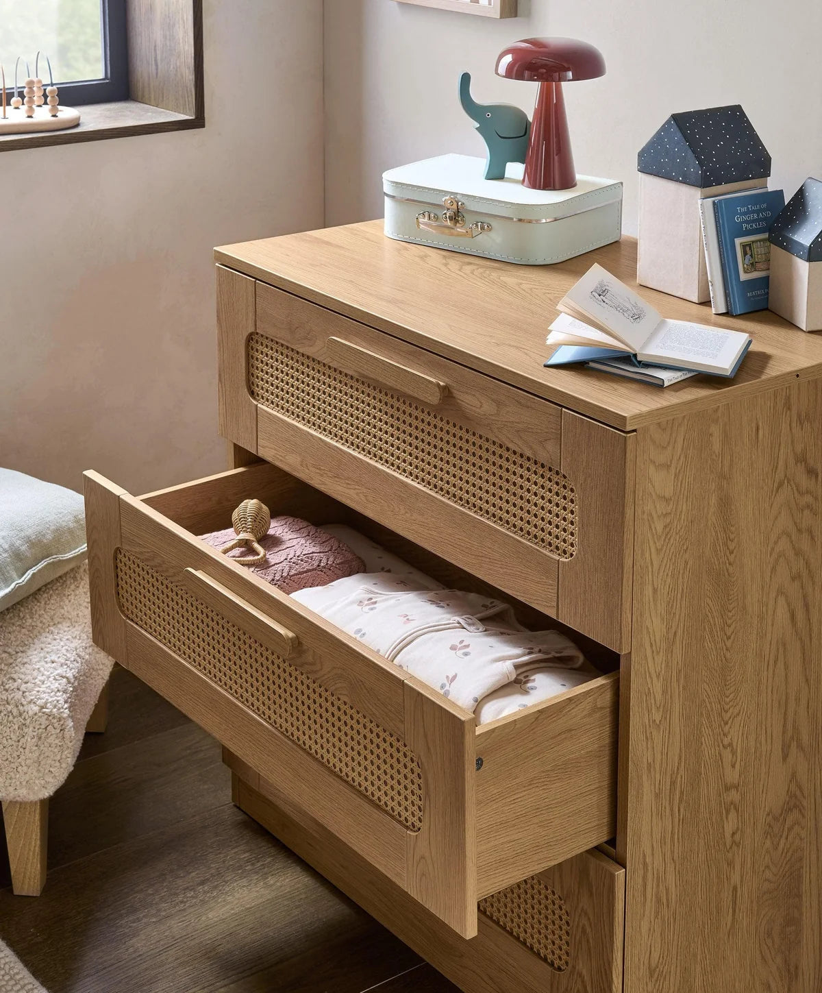 Mamas and Papas Esna Cotbed, Dresser and Wardrobe