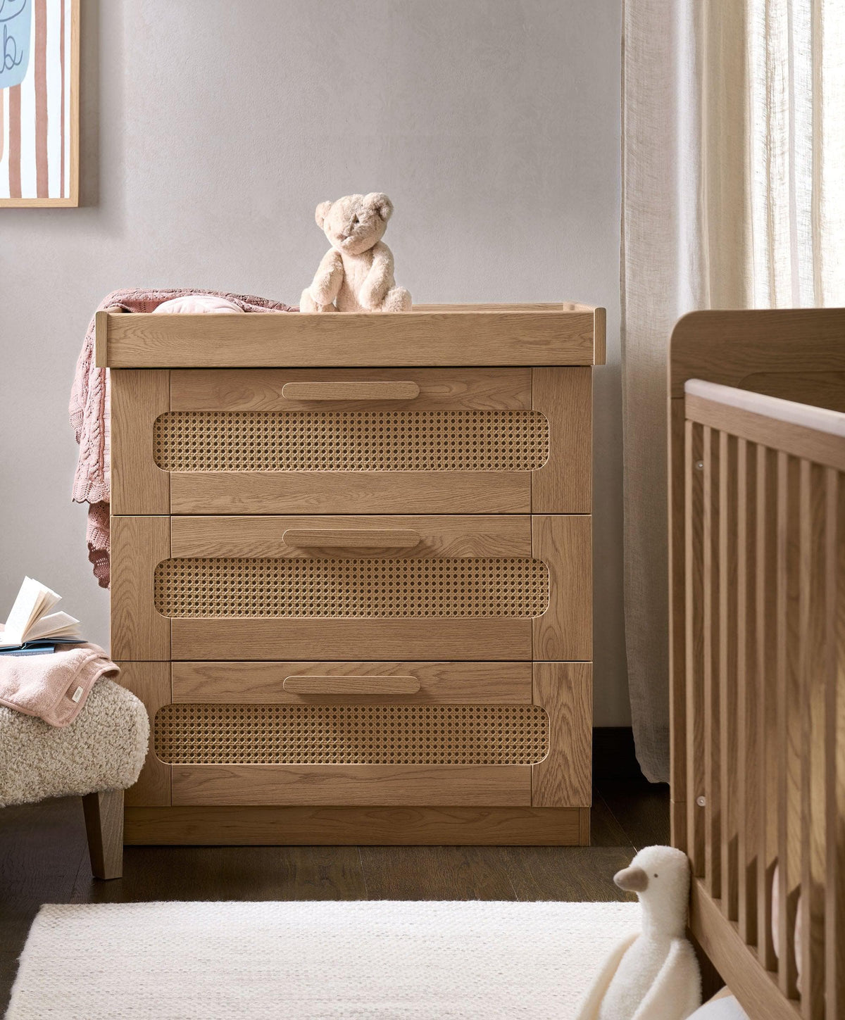 Mamas and Papas Esna Cotbed, Dresser and Wardrobe