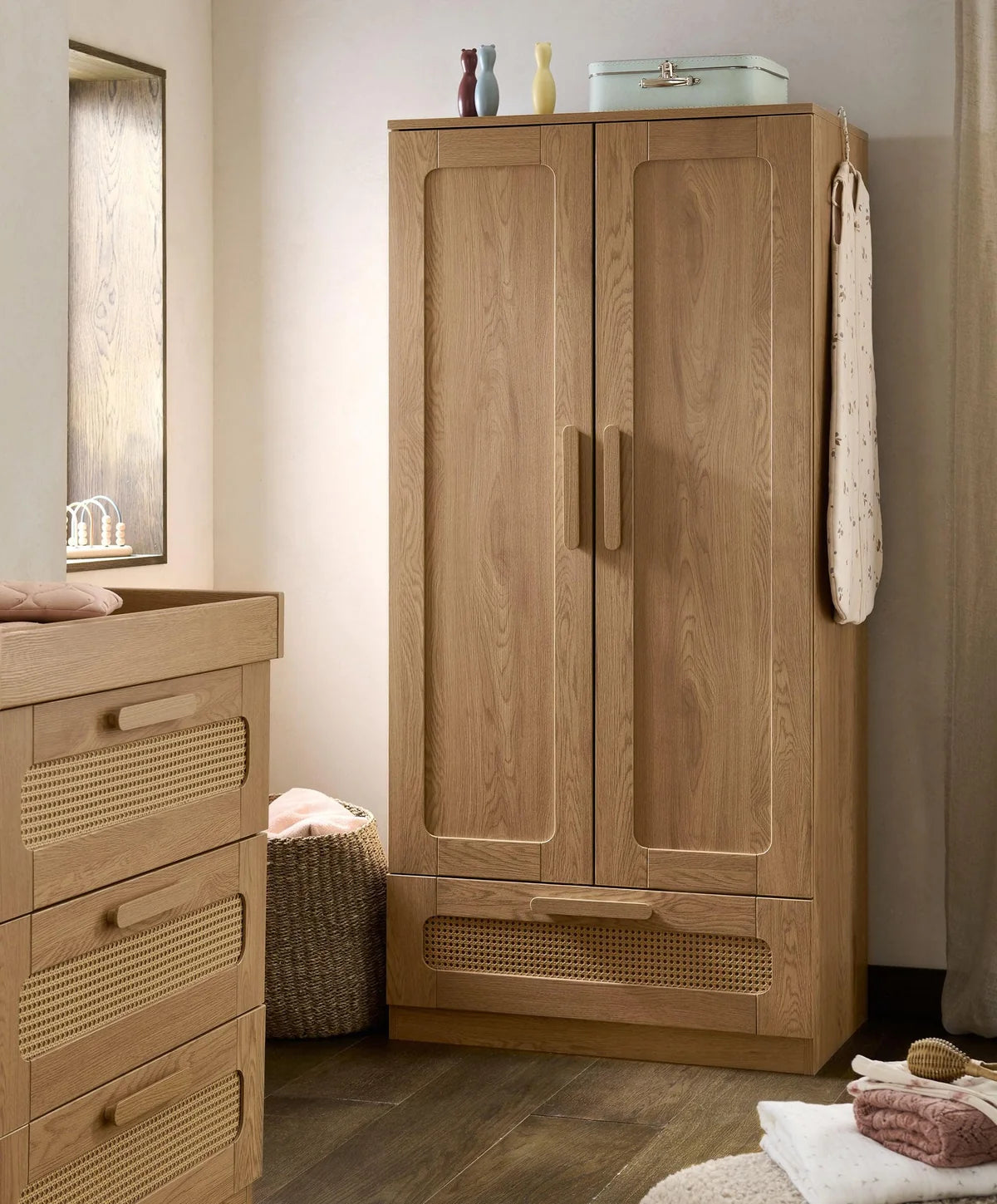 Mamas and Papas Esna Cotbed, Dresser and Wardrobe