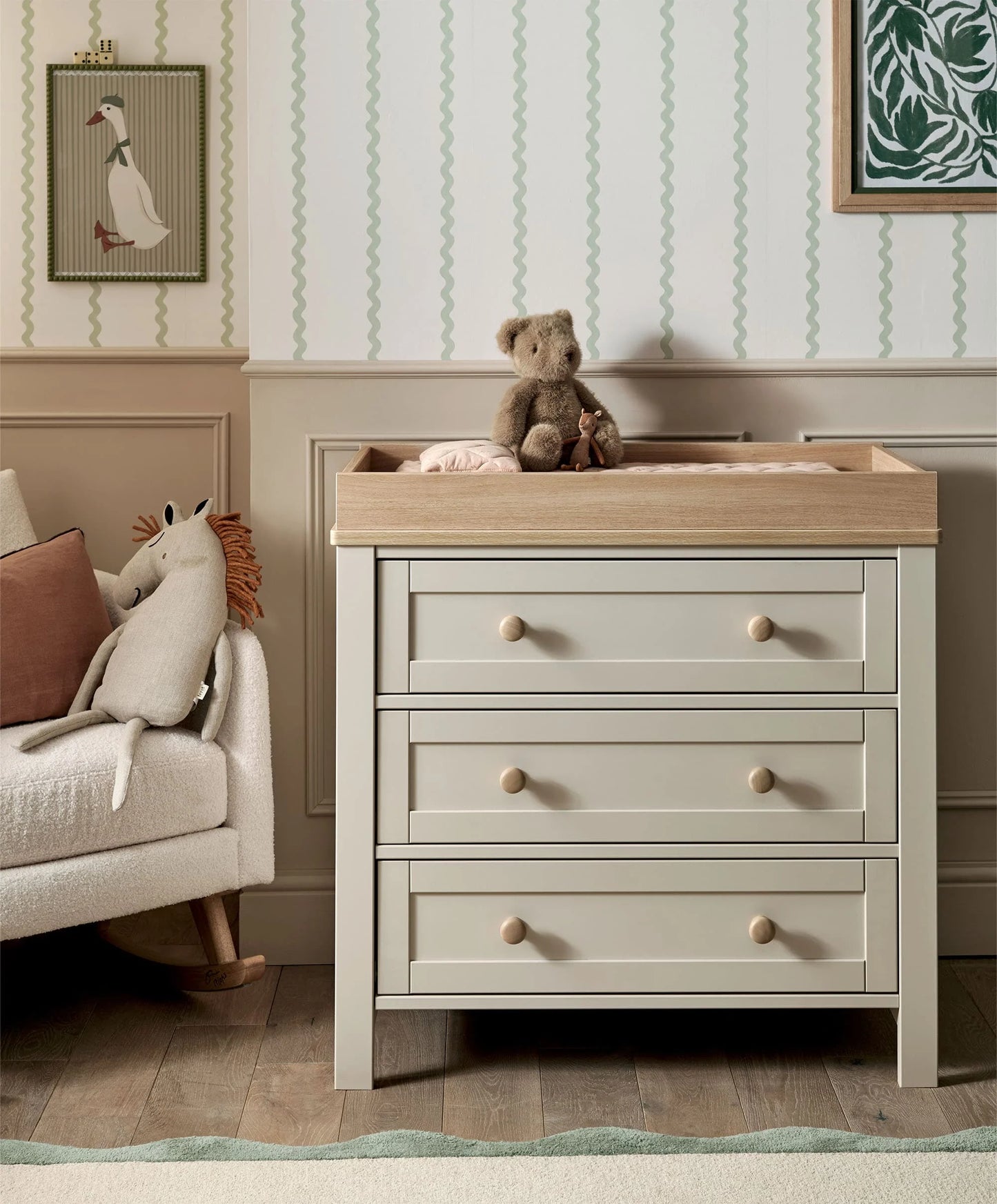 Mamas and Papas Wedmore 2 Piece Set Cashmere / Oak