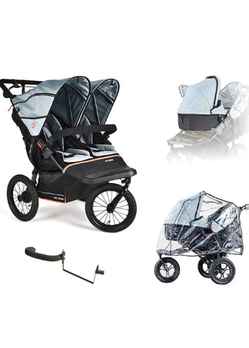 Out n About Double Nipper v6 Newborn and Toddler Starter Bundle PLUS