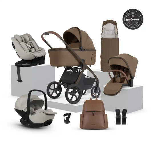 Silver Cross Cove 2 Maple Travel System Ultimate 360 Infant Carrier Bundle 11 piece