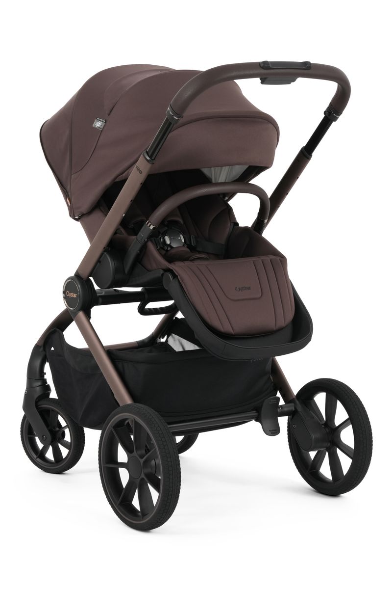 Oyster Vee Travel System with Oyster 360 Car Seat - Chocolate