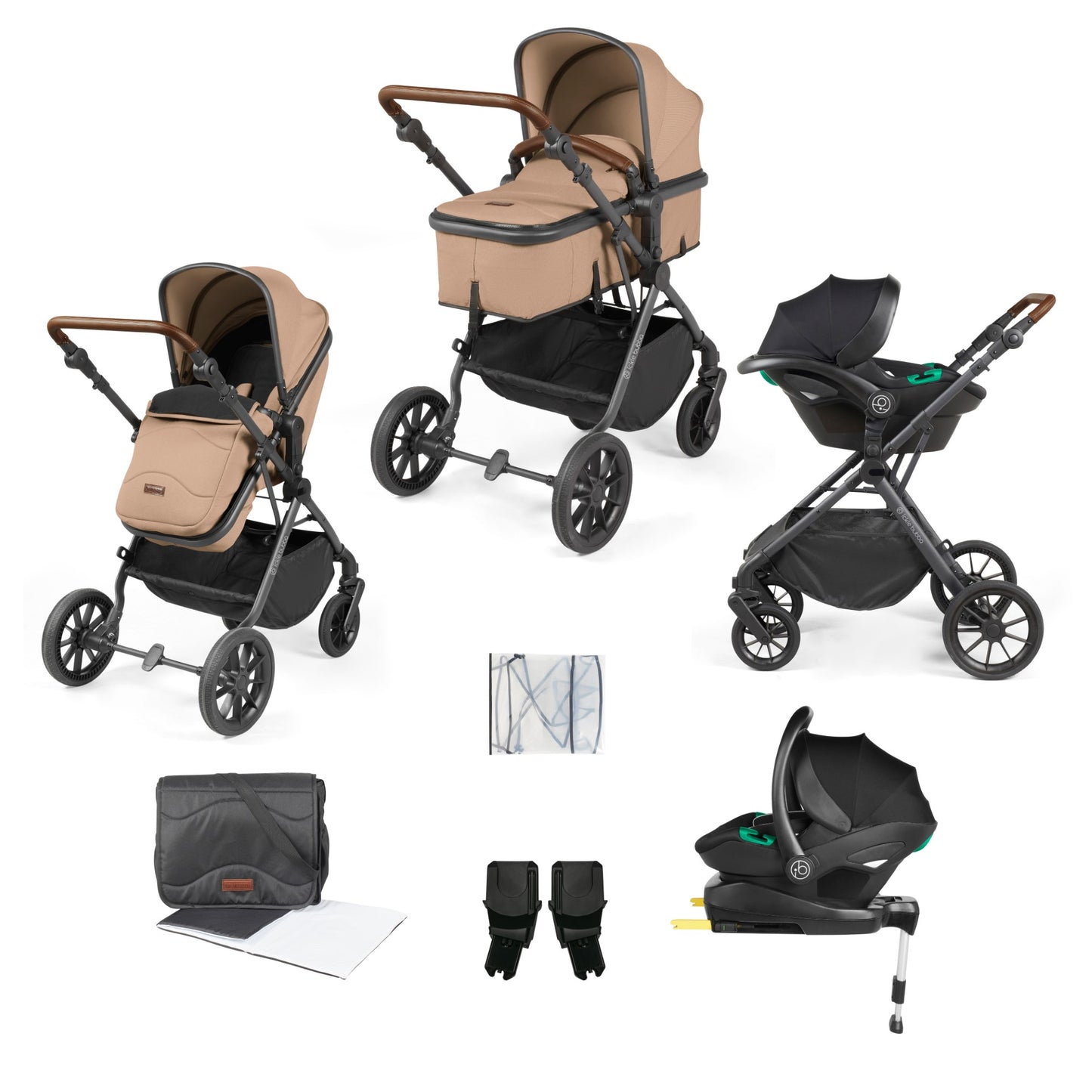Ickle Bubba Cosmo iSize Travel System with Stratus Car Seat and Base